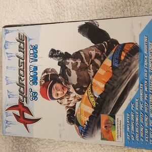 New In Box Hydroslide 33" Inner Tube Snow Tube Sledding Handles Extra Heavy Duty